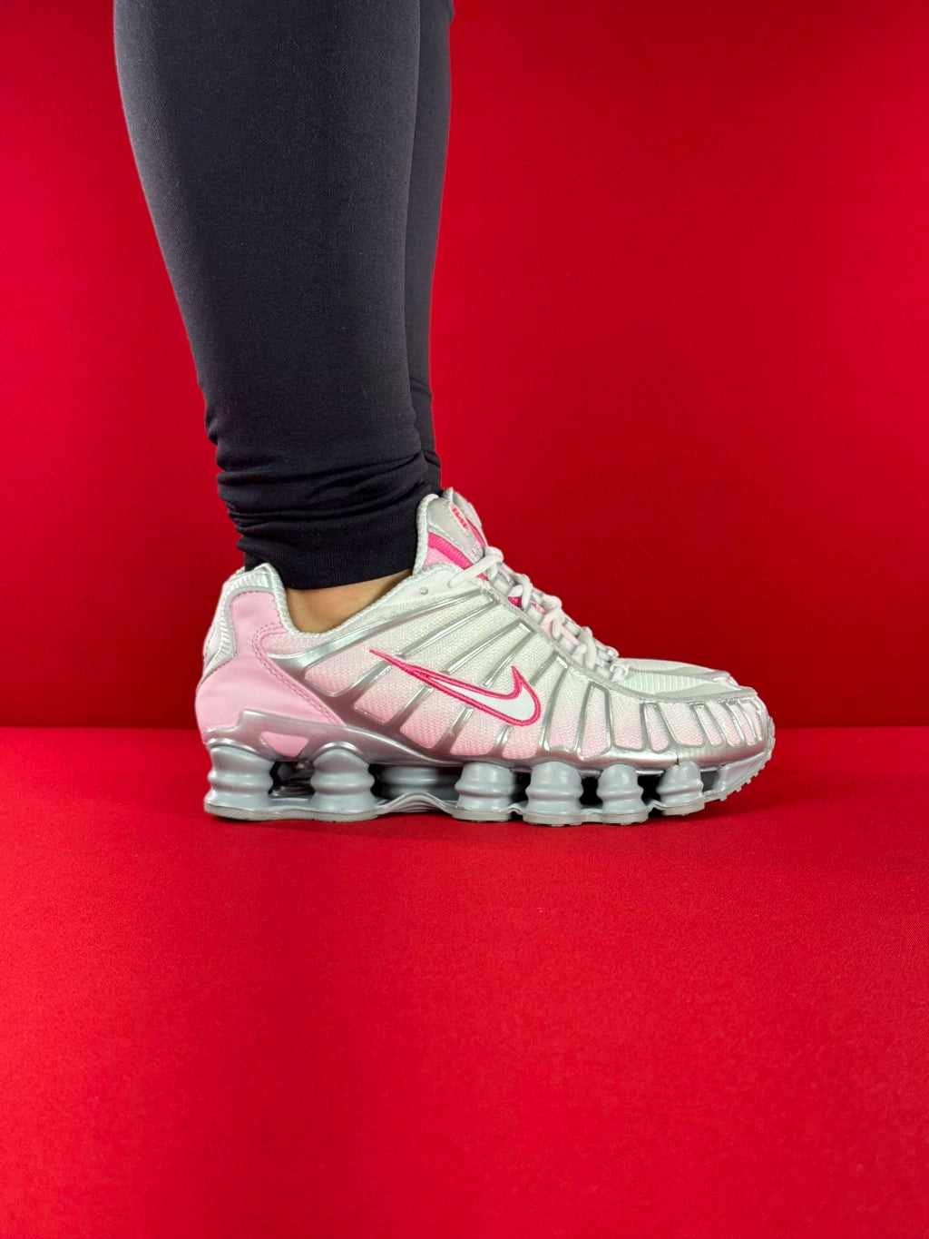 NIKE 12 MOLAS TL CINZA ROSA