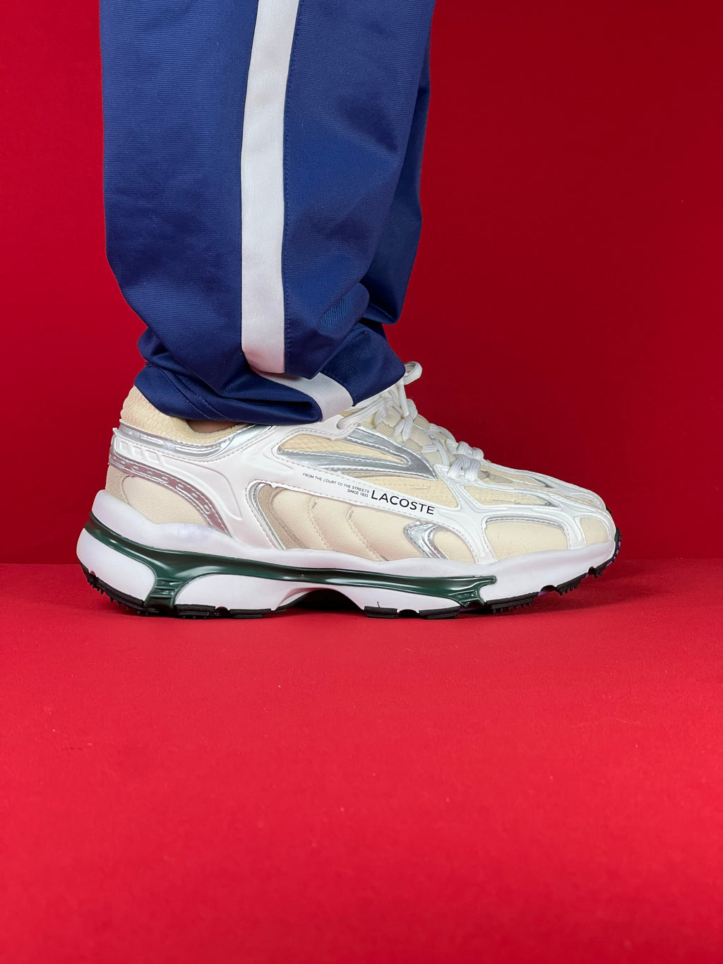 Lacoste L003 (Bege, Branco, Verde)