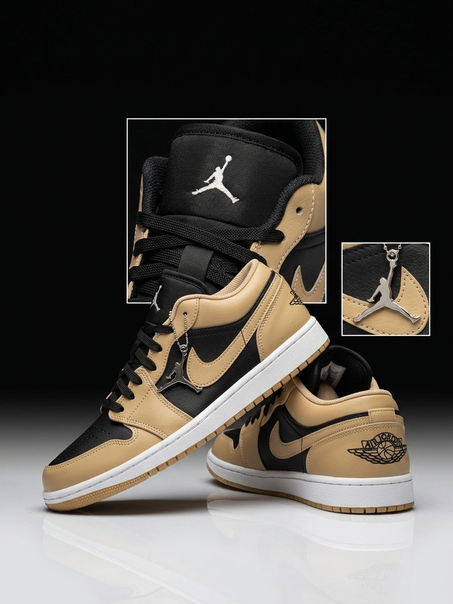Air Jordan 1 Low (BEJE PRETO)