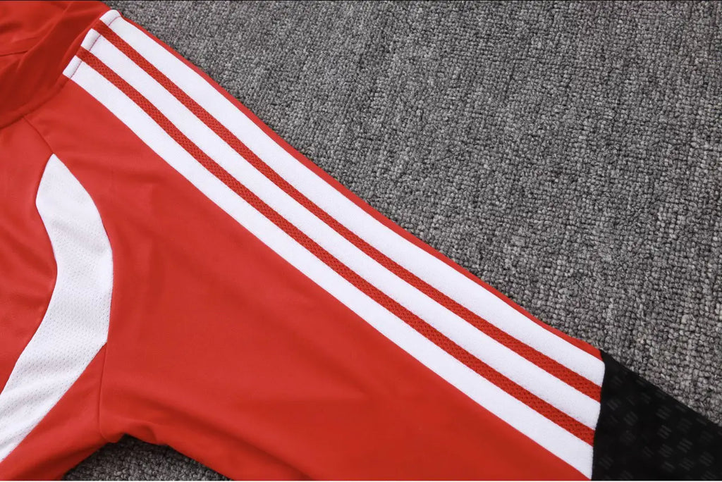 Conjunto Jogador Treino Arsenal (Vermelho Preto)