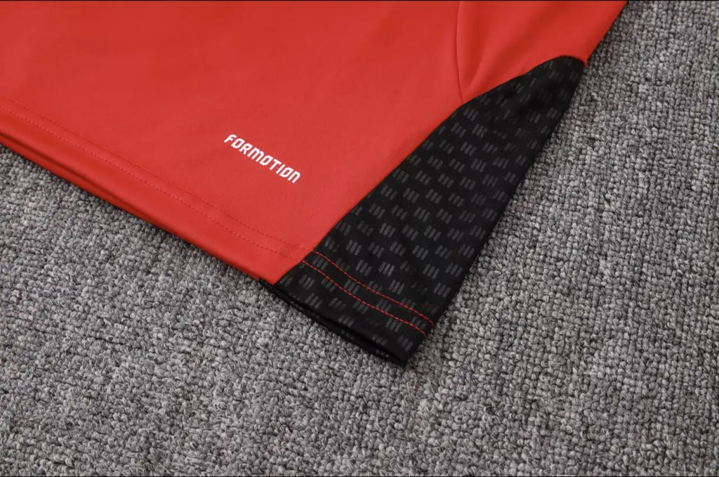 Conjunto Jogador Treino Arsenal (Vermelho Preto)