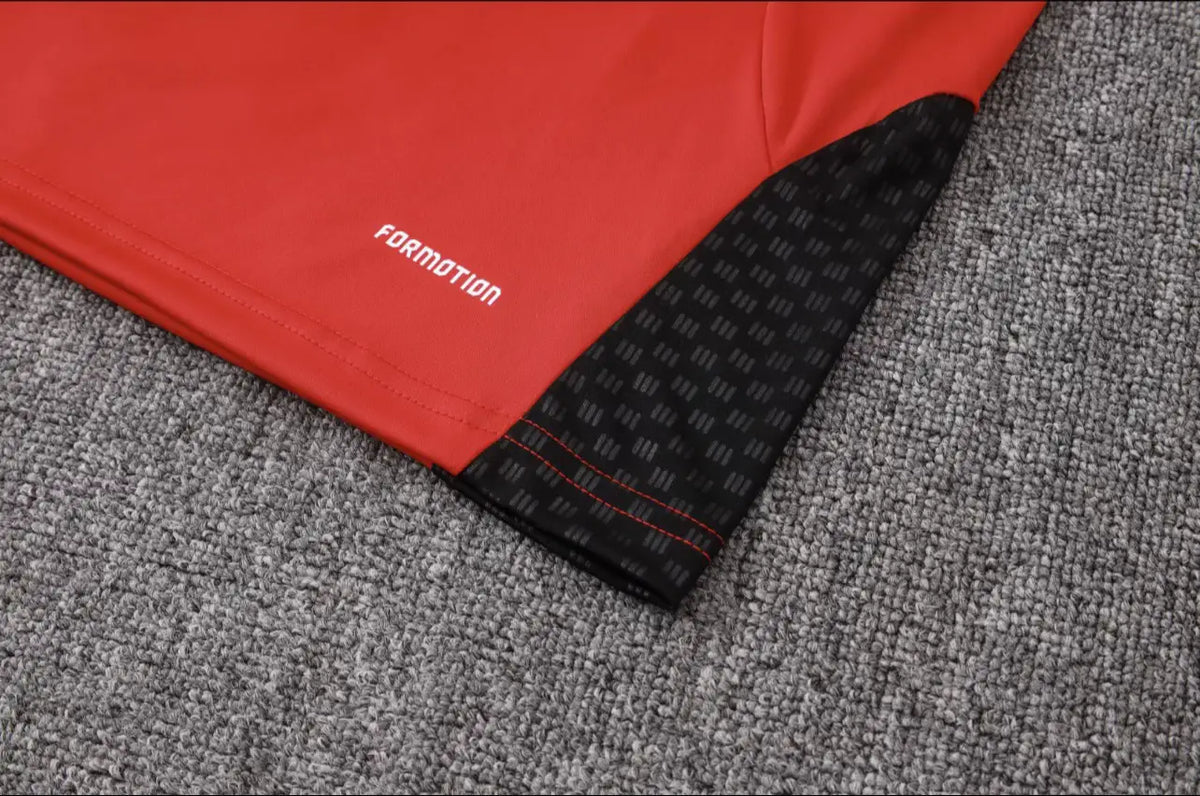 Conjunto Jogador Treino Arsenal (Vermelho Preto)
