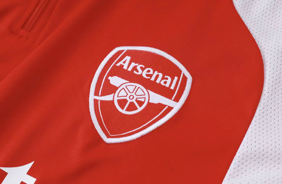Conjunto Jogador Treino Arsenal (Vermelho Preto)